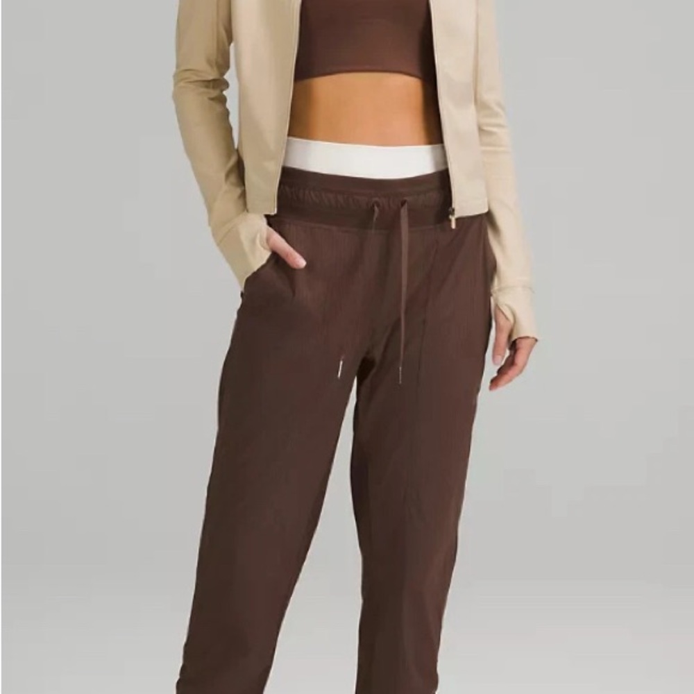 Lululemon Dance Studio Java Brown Joggers 17in Fl… - image 2